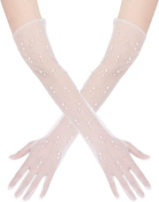 Manicure per sposa - Maniche lunghe eleganti per sposa - Adatte per ragazze donne
