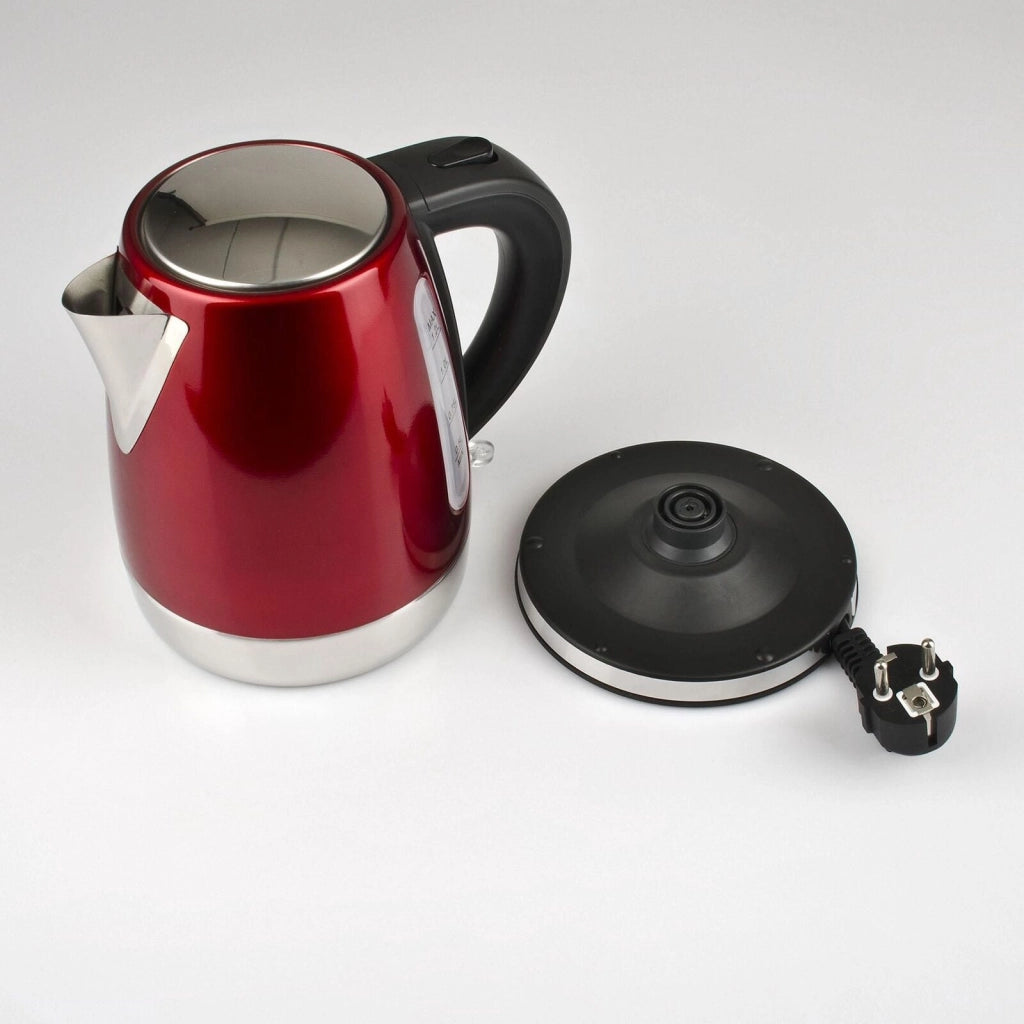 Girmi BL3202 Bollitore Elettrico Cordless 1.2 L 1630 W Corpo in Metallo Base Rotante 360° colore Rosso