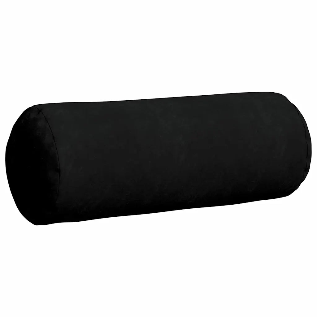 Cuscini a rullo 2 pz | Cuscini per sedie Nero ? 25 x 70 cm Tessuto in Microfibra