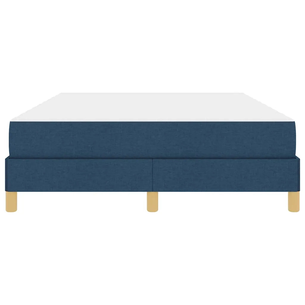 Letto a molle con materasso Blu 160 x 200 cm Tessuto