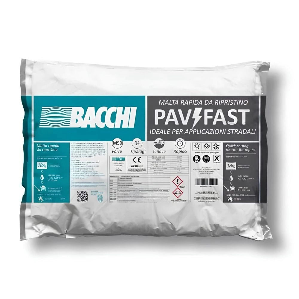 Bacchi pavifast malta cementizia rapida per pavimentazioni e carreggiate