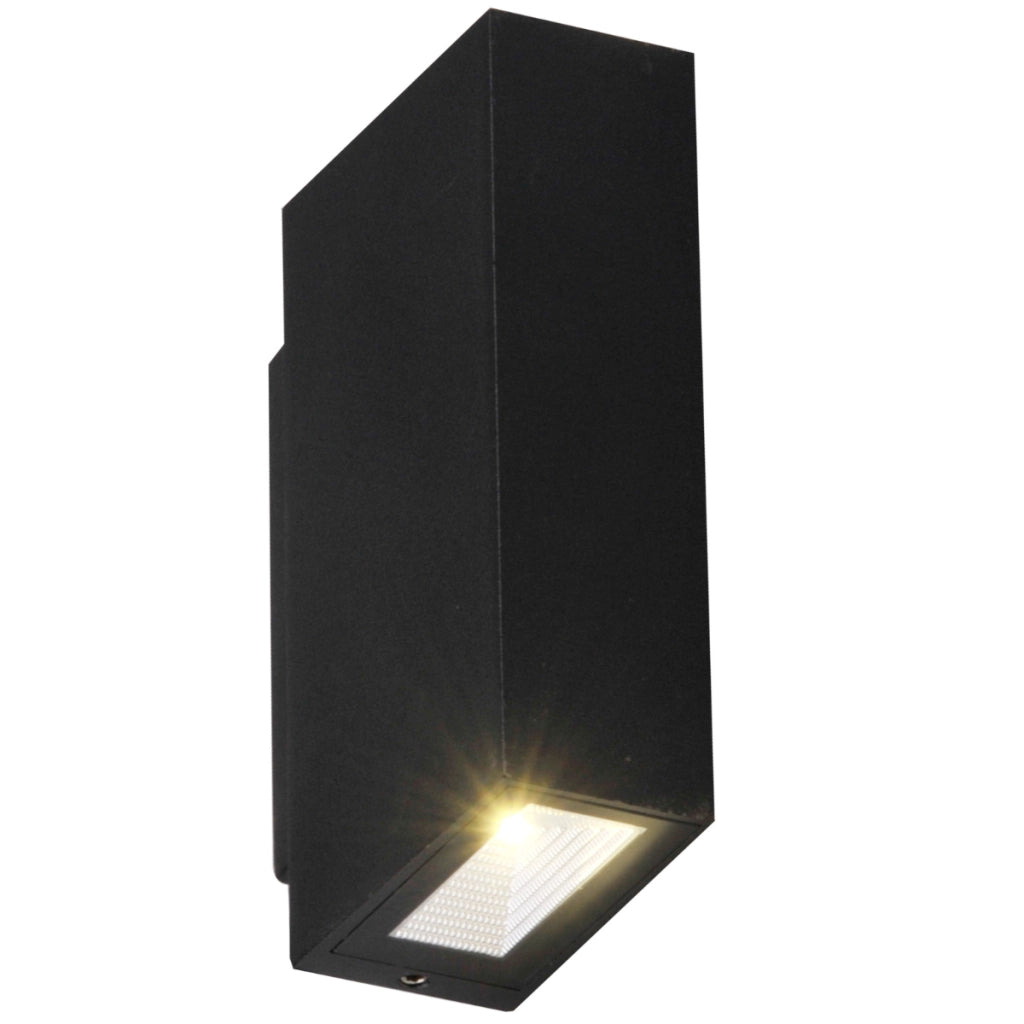 Applique esterna LED nera 4000K su/giù Orlean-B Polux