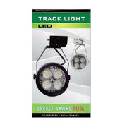 Trade Shop - Track Light Con Lampada Par 40 Watt Ventilata Attacco E27 Con Portalampada - Nero