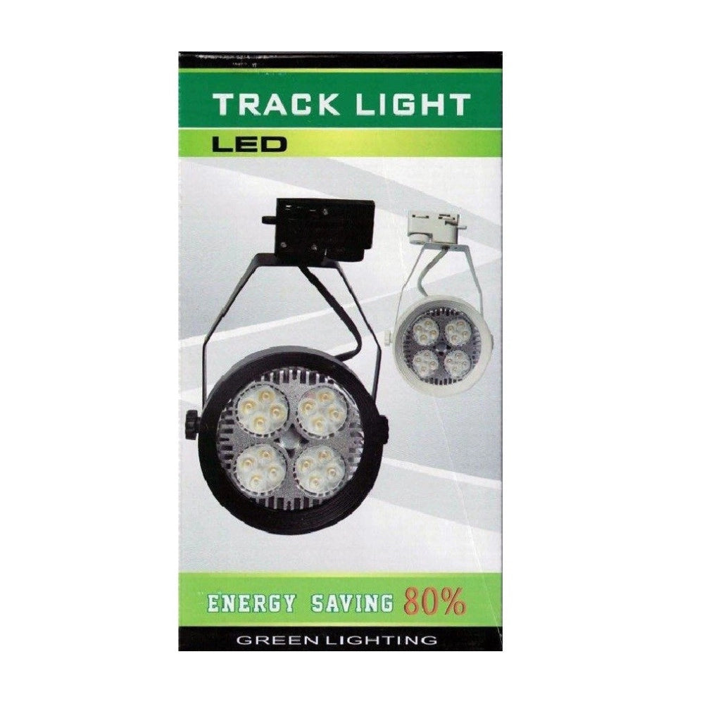 Trade Shop - Track Light Con Lampada Par 40 Watt Ventilata Attacco E27 Con Portalampada - Nero