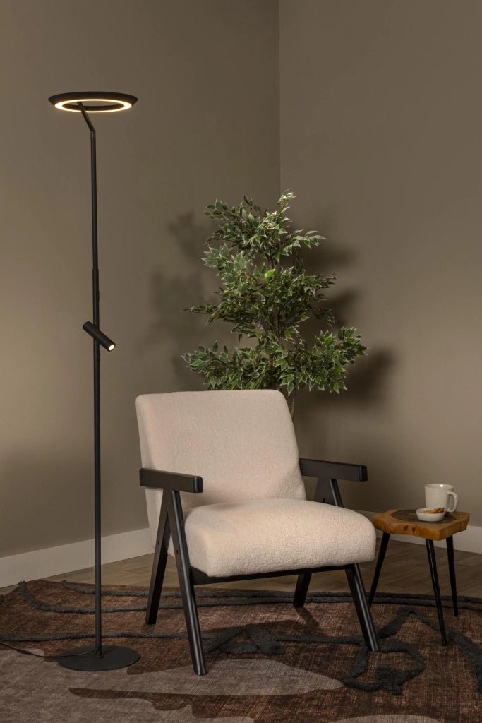 Lampada da terra LED nera CELESTE Lucide
