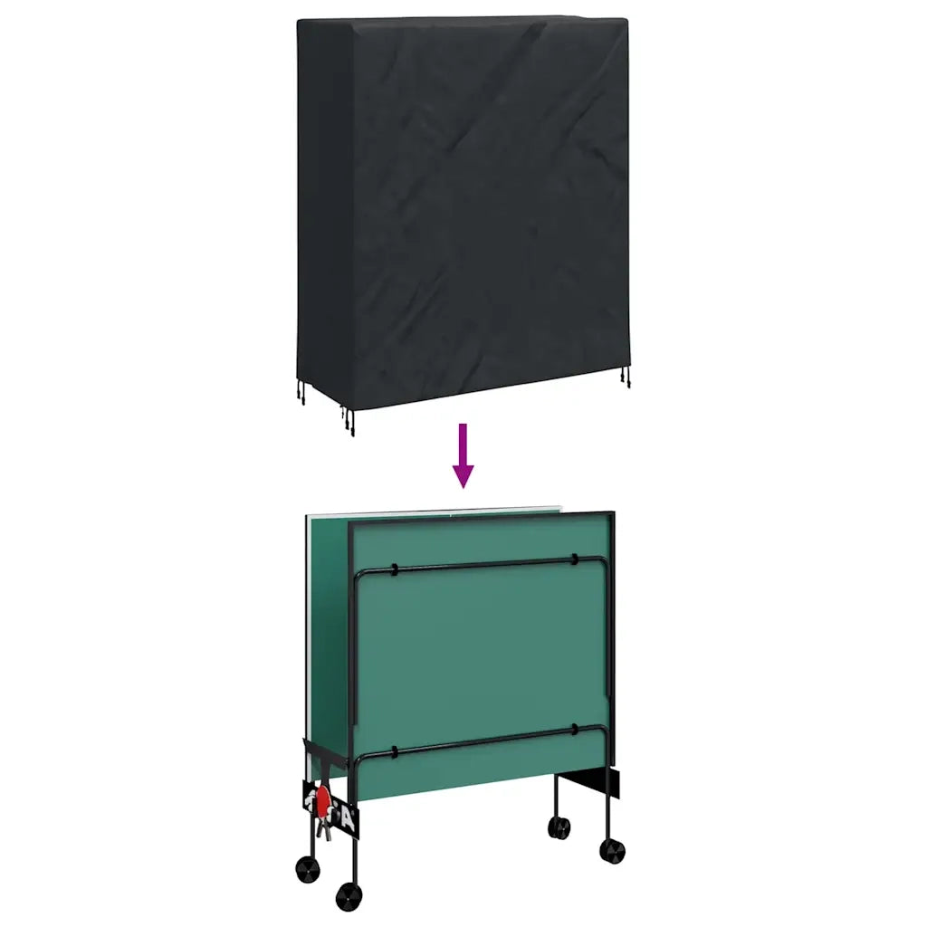 Copertura Tavolo Pingpong Nero 165 x 70 x 185 cm Tessuto 4105928