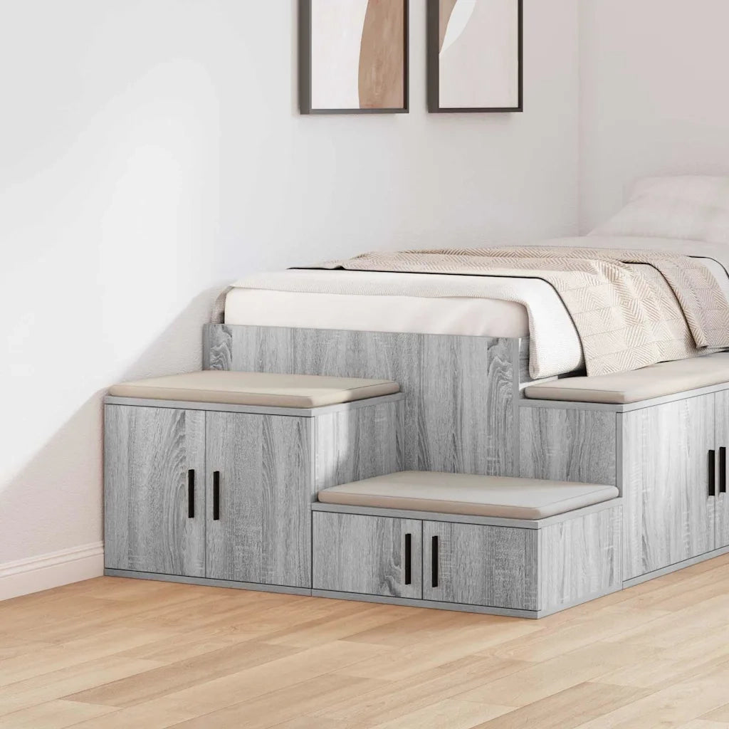 Armadio 2 pcs Grigio Sonoma 108 x 41 x 40 cm Legno multistrato 866672