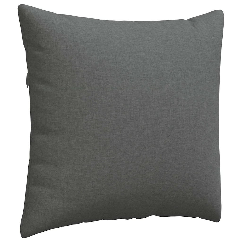 Cuscini da Divano 2 pz | Cuscini per sedie Grigio scuro 45 x 45 cm Tessuto
