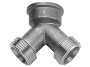 Raccordo a y in ottone cromato