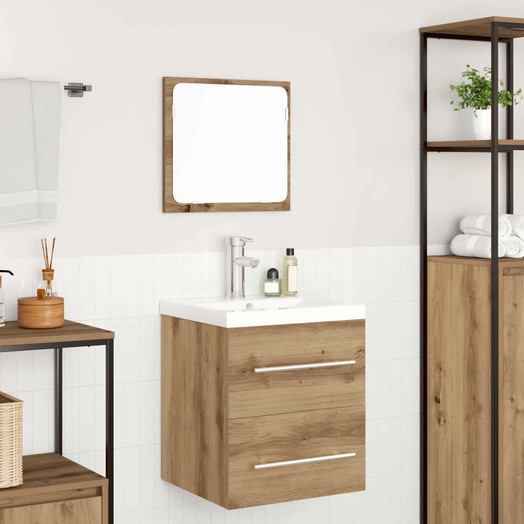 Set di mobili per il bagno 2 pcs Rovere artigianale
