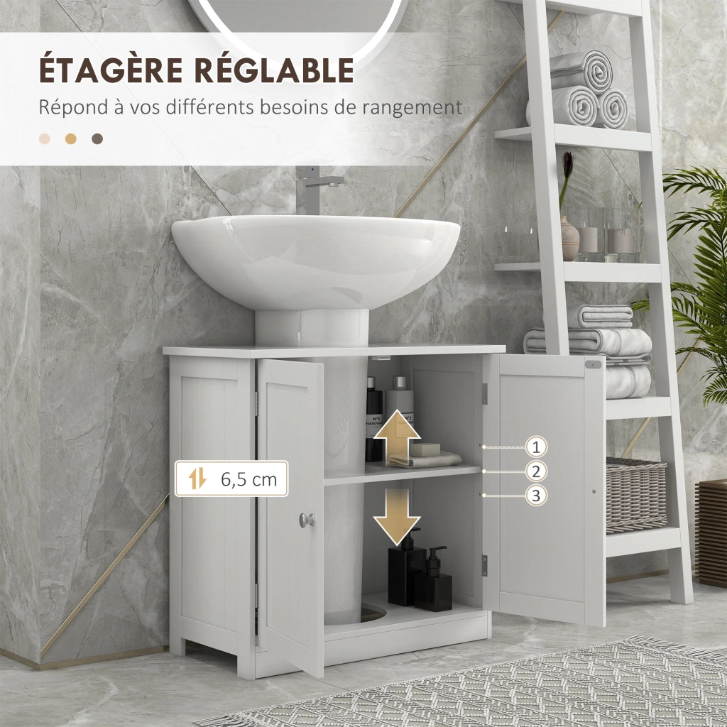Mobile Sottolavabo Bagno ¨C zephmum ¨C Bianco 60x30x60