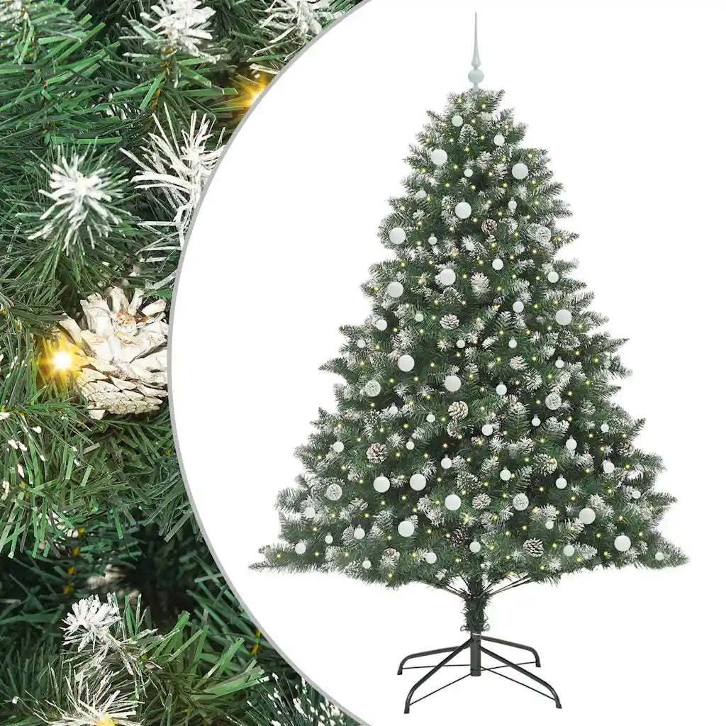 Albero di Natale artificiale con 300 LED Verde 240 cm