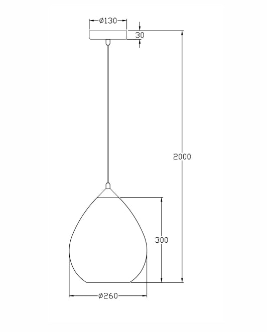 Lampada a Sospensione Gisella in Vetro Soffiato Ambra con Struttura in Metallo - Elegante Illuminazione d'Interni Ø260mm Attacco E27