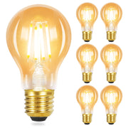 ZMH Bombilla LED A60 Bombilla Edison Vintage 2700K Dormitorio