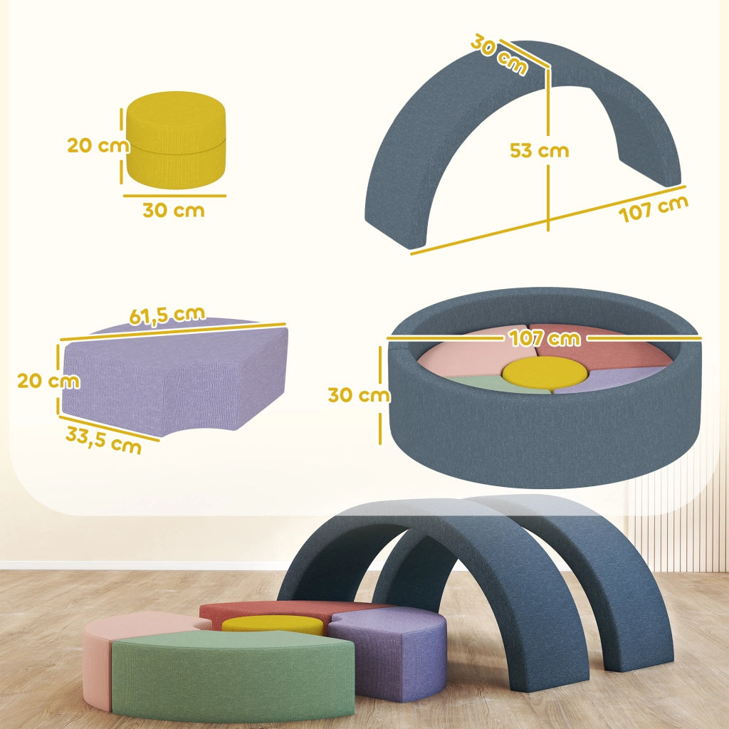 Set Blocchi di Schiuma per Bambini ¨C Minimal ¨C Multicolore
