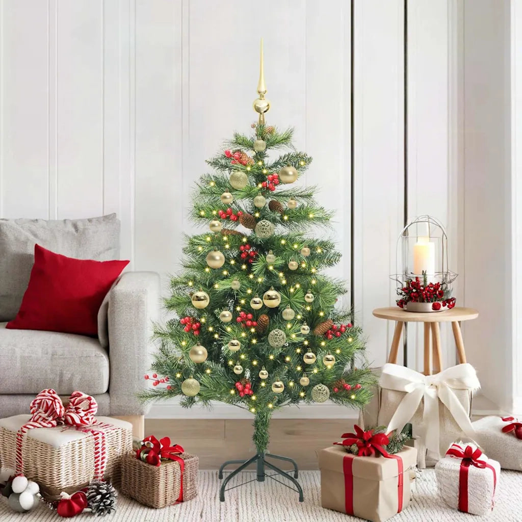 Albero di Natale artificiale Verde 150 cm PVC e Metallo 3395129
