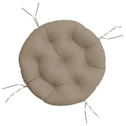Cuscino Rotondo Tortora ? 60x11 cm in Tessuto Oxford