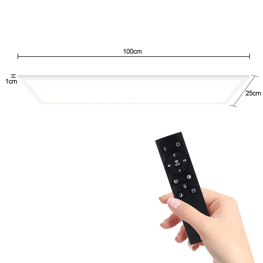 ZMH Lampada da soffitto plafoniera con pannello LED dimmerabile telecomando