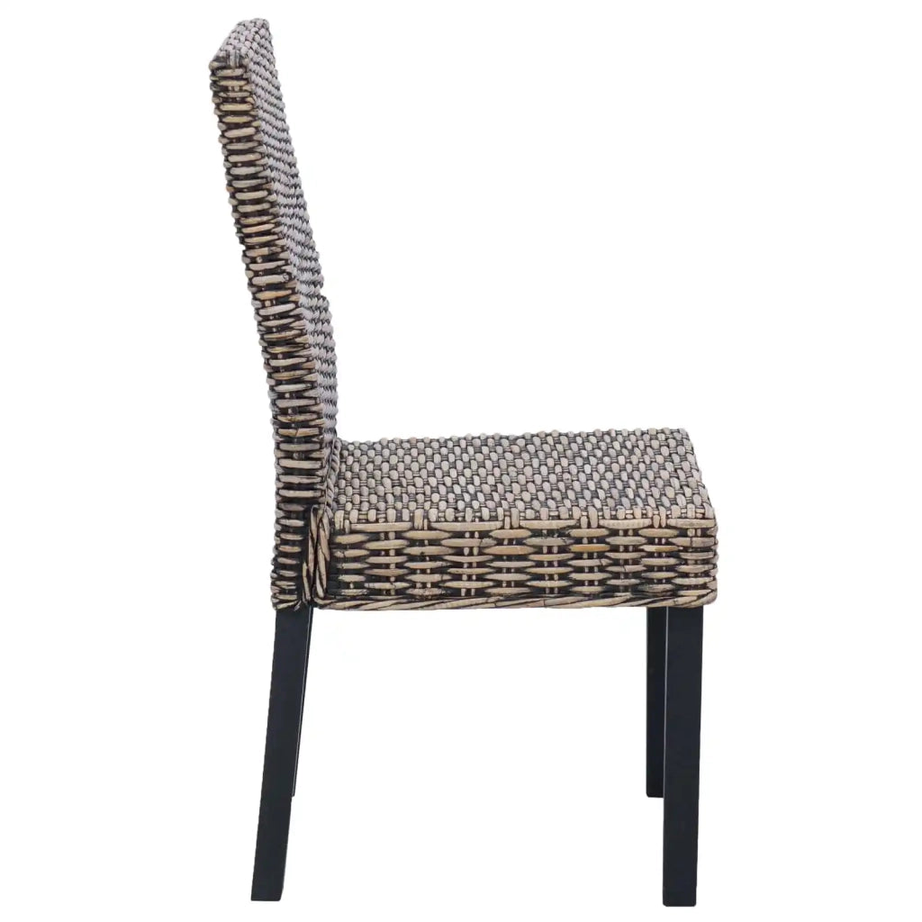 Sedia da pranzo 2 pcs Nero Lavato 45 x 54 x 93 cm 42012421