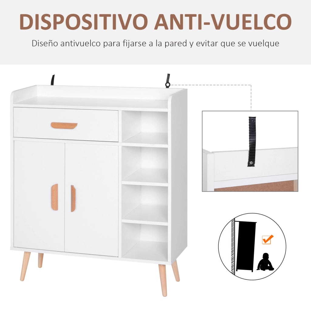 Armadio multiuso ¨C zephmum ¨C bianco 80x29.5x96