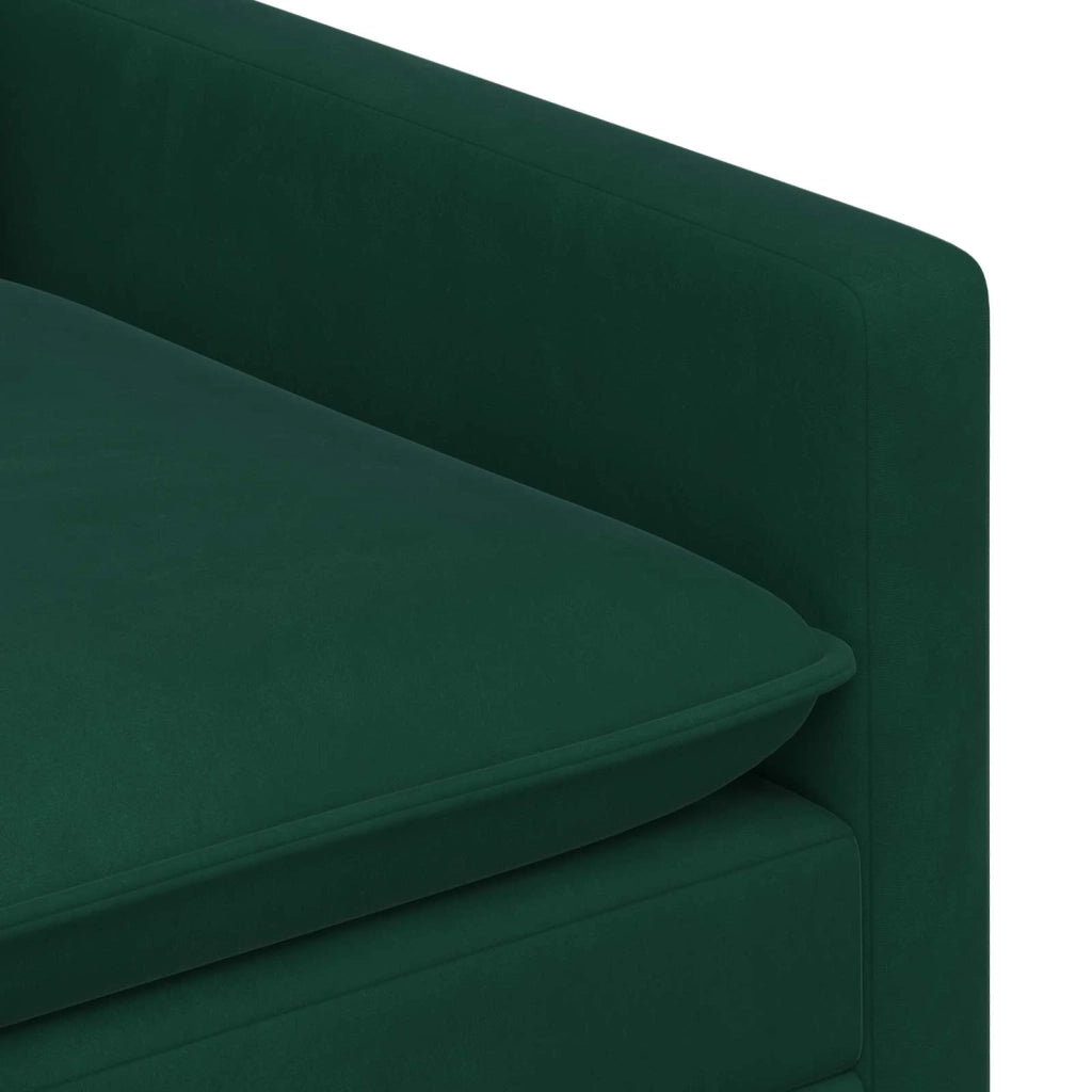 Set di divani 2 pcs Verde Scuro Velluto 3417147