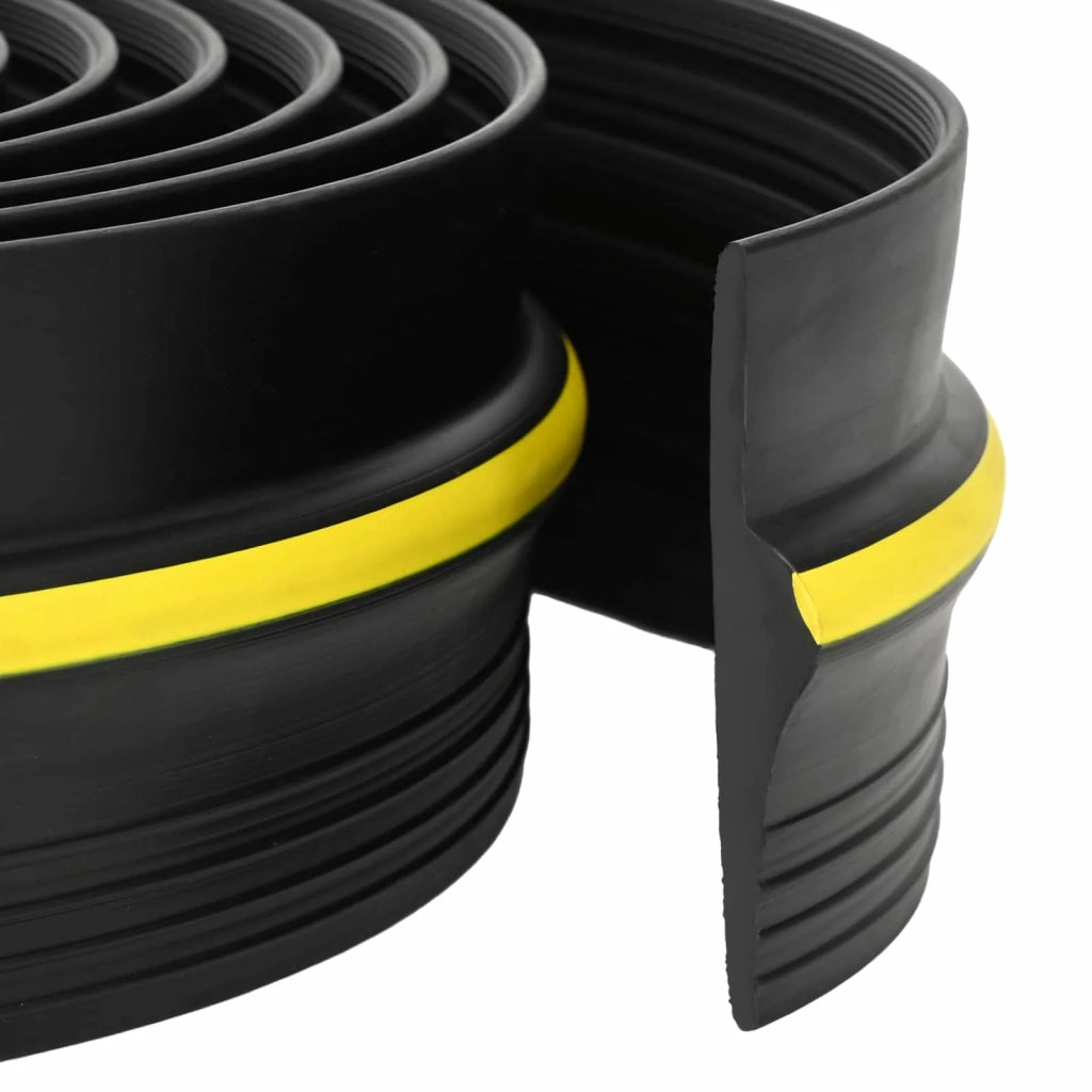 Guarnizione per pavimento del garage Nero e Giallo PVC 42038284