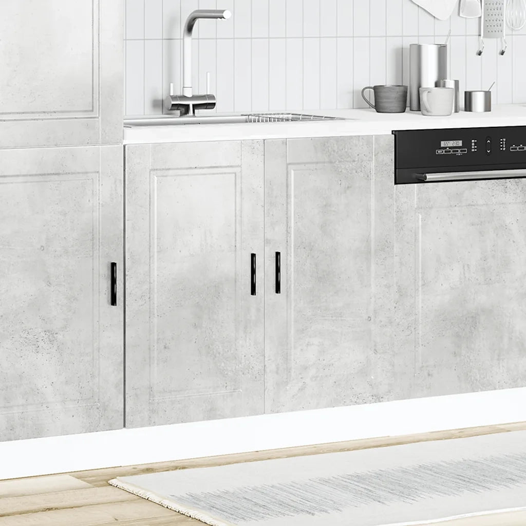 Mobile base lavello Porto Grigio Cemento 80x46x81,5 cm 853931