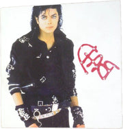 Quadretto Quadro da parete con strass Michael Jackson Bad 14 x 14 cm