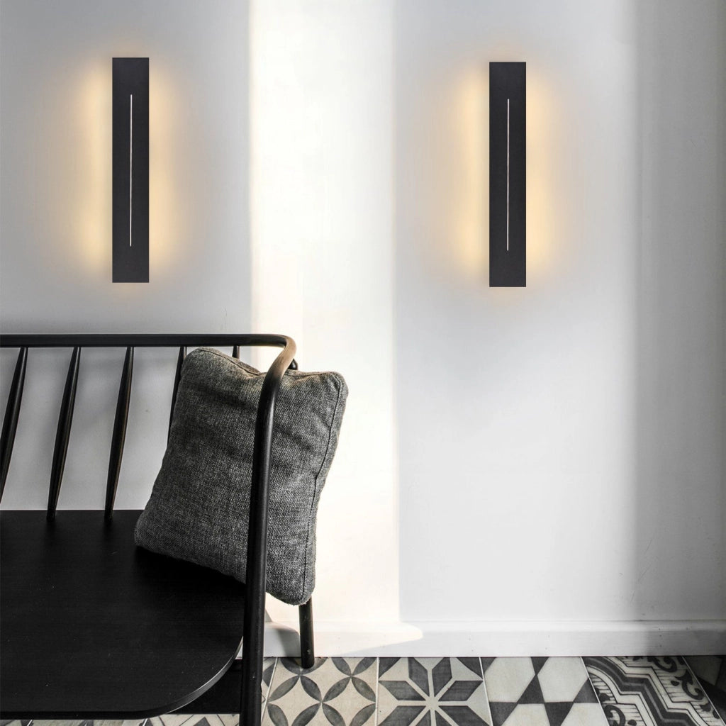 ZMH Applique LED per interni nera 30cm 60cm 100cm
