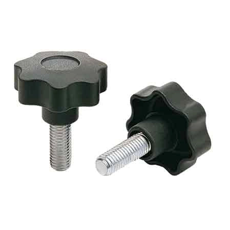 VOLANTINO CON PERNO FILETTATO Ø 50 mm - perno M. 8 - 50 pezzi