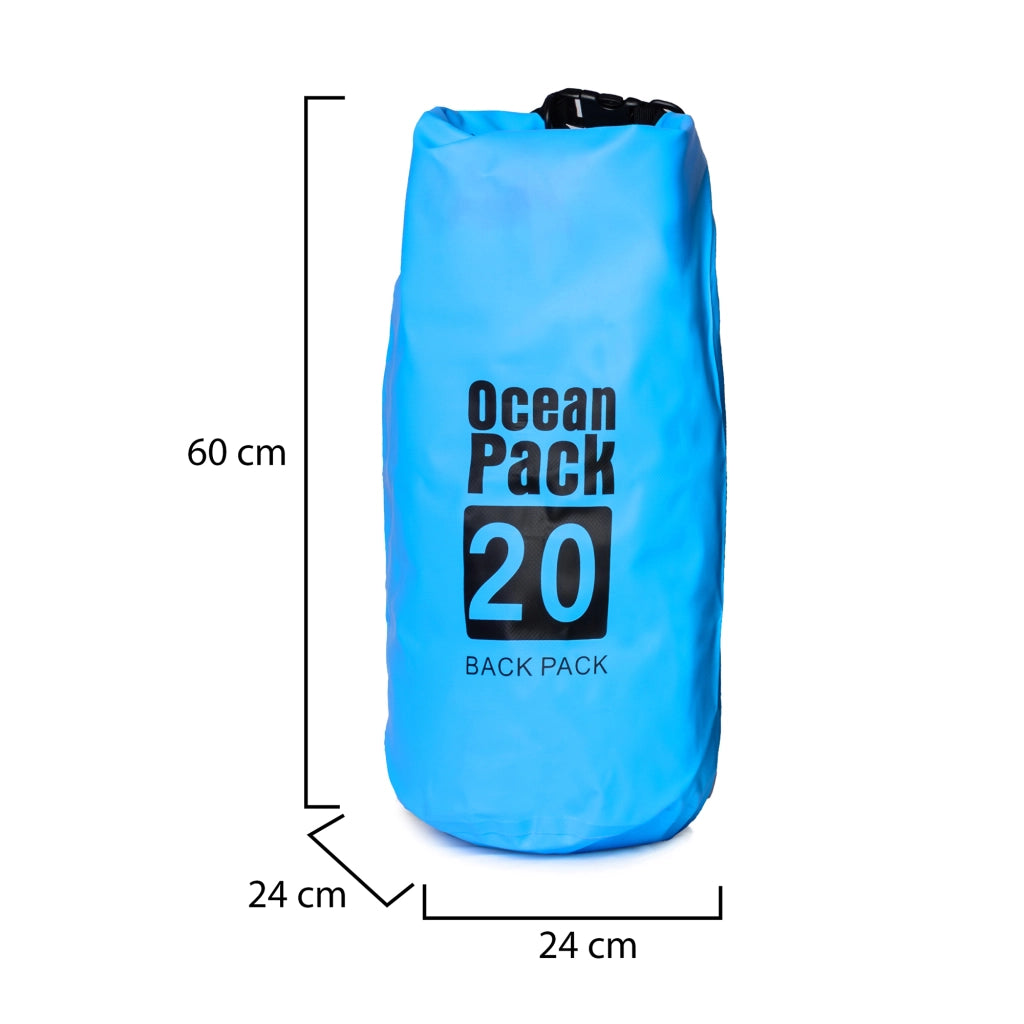 Semiha, Borsa Impermeabile Capacità 20 lt, blu