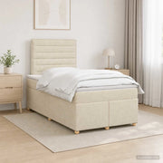 Letto box spring con materasso Marrone Scuro 120 x 200 cm 3453854