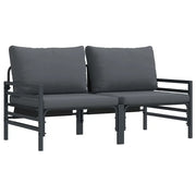 Mobili da Esterno 2 Pezzo Antracite 80 x 80 x 71 cm Acciaio CFW6163784