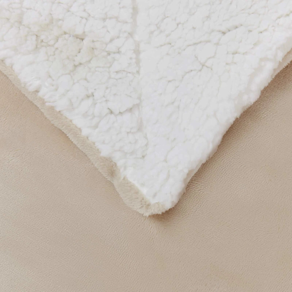 Coperta Beige 240 x 270 cm Panno