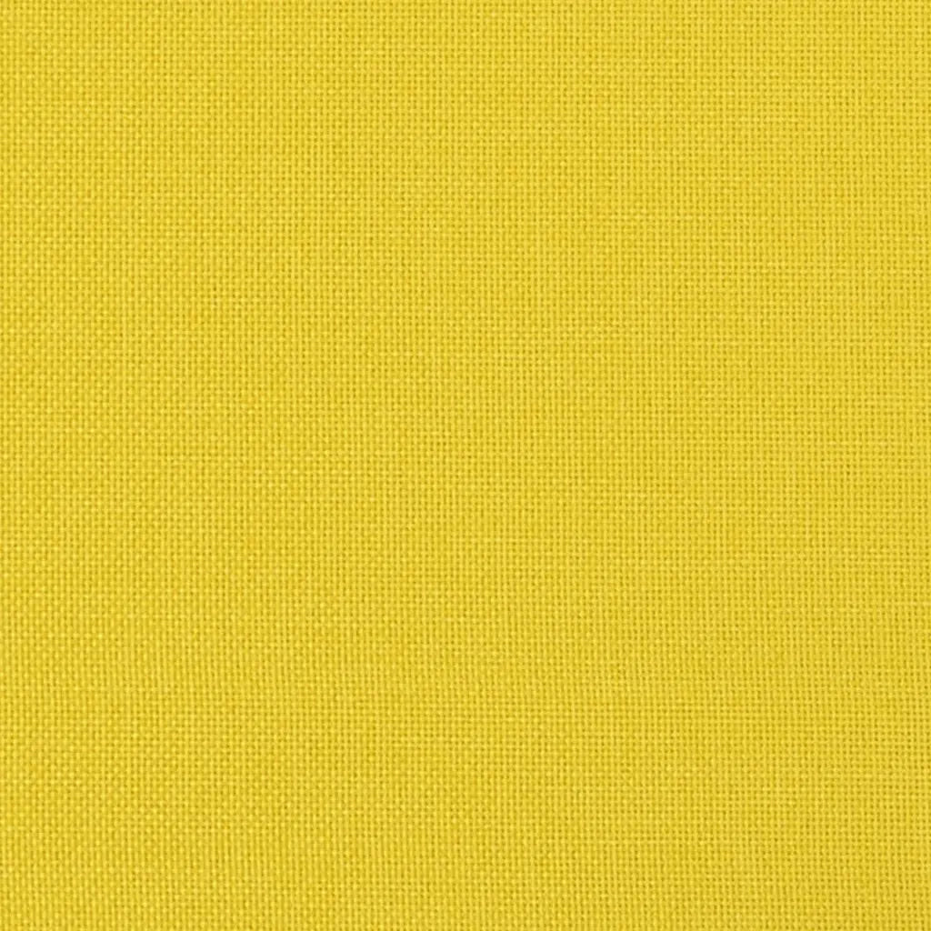 Divano a 3 Posti-Sofa 3 Posti Giallo Chiaro 180 cm in Tessuto 410491