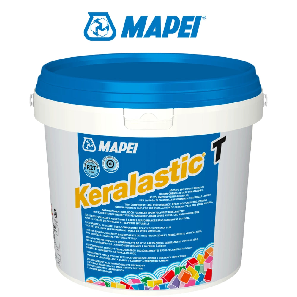 Adesivo bianco epossi-poliuretanico bicomponente keralastic ceramica t 5kg
