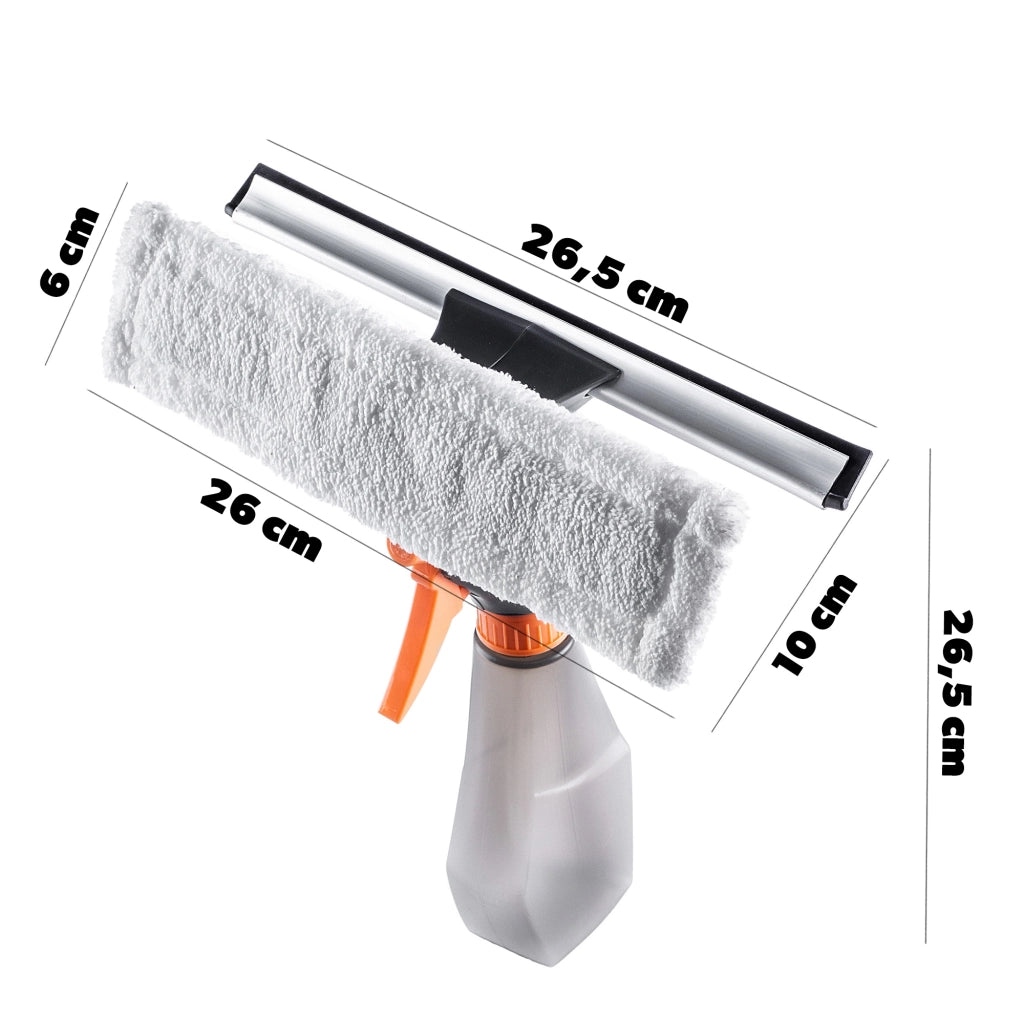 Detergente per vetri e specchi KADAX, spray detergente con inserto in microfibra, detergente spray