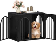 Banco per cani con 3 porte come tavolo supplementare