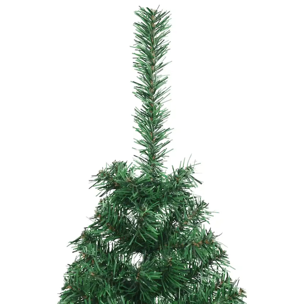 Albero di Natale | Decorazioni natalizie Artificiale Met¨¤ con Supporto Verde 150 cm PVC