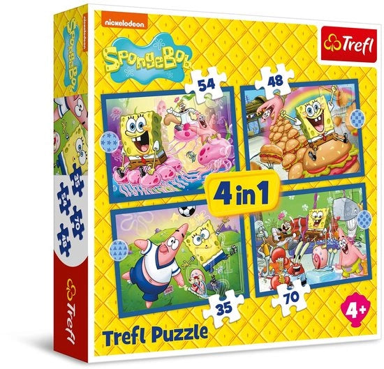 Puzzle 4 in 1 per Bambini da 4 anni - 35 a 70 Pezzi - Diversi Gradi di Difficoltà