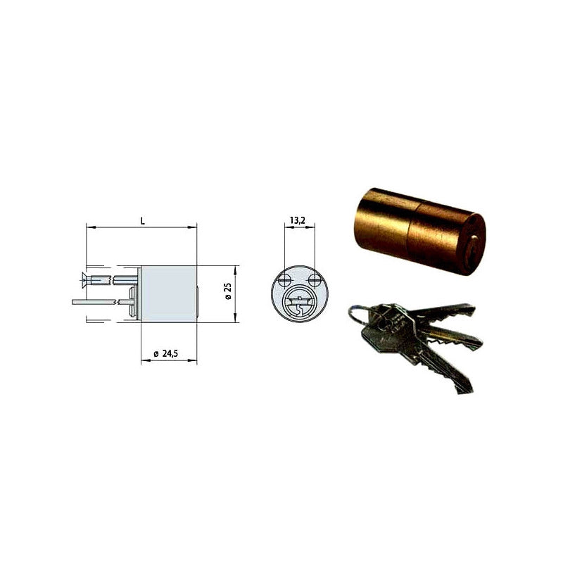 Cilindro App.Tondo 55 0G200-55-0 Cisa