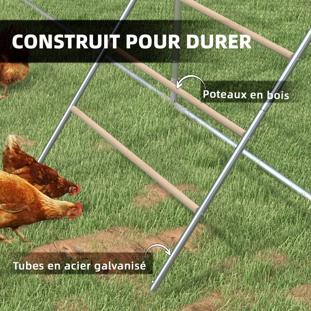 Perchiera per Galline 4 Livelli ¨C Minimal ¨C Legno e Metallo 140x86x2.5 cm