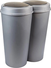 Doppio separatore rifiuti 50 L per separazione efficiente dei rifiuti