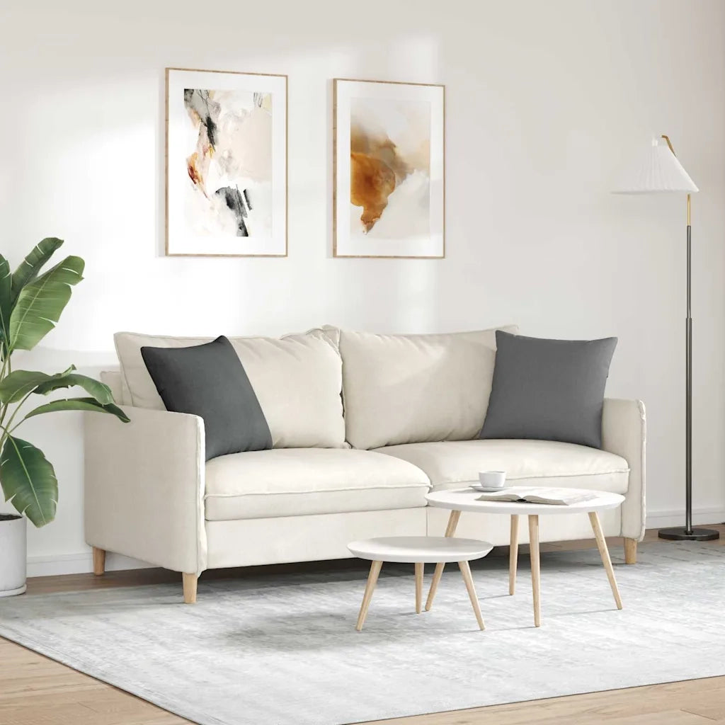 Cuscini da Divano 2 pz | Cuscini per sedie Grigio scuro 45 x 45 cm Tessuto