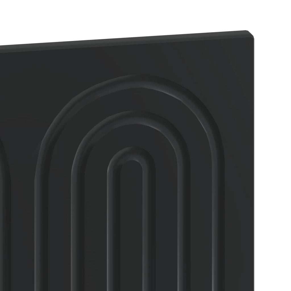 Testiera da Muro ALKMAAR Nero Legno ingegnerizzato 896306