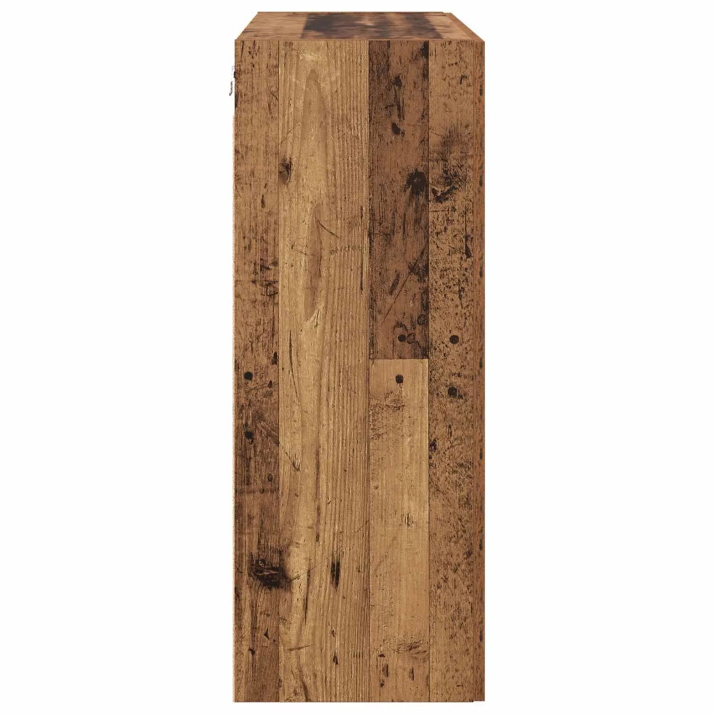 Mobiletto a muro 2 pcs Legno vecchio 69,5 x 34 x 90 cm 3394572