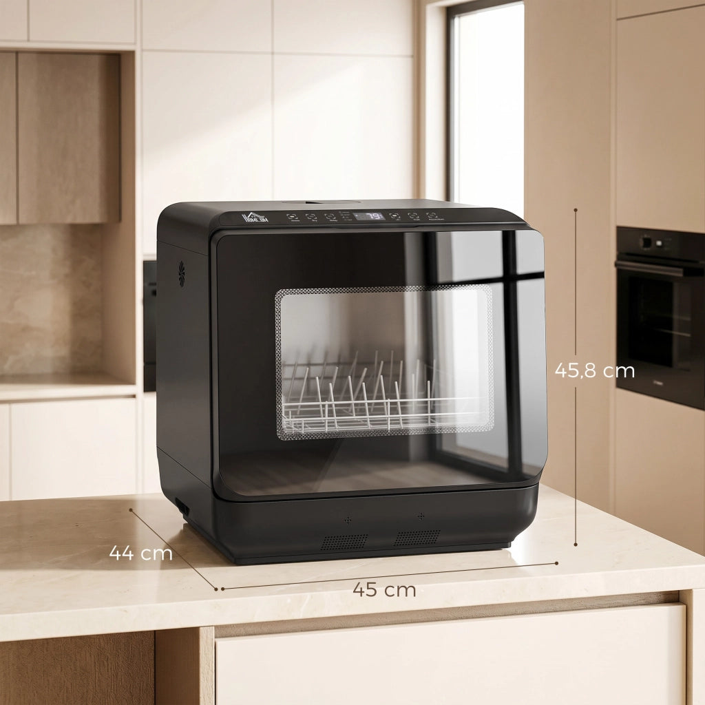 Lavastoviglie da tavolo ¨C Xylo ¨C 6 litri 5 programmi LED nero