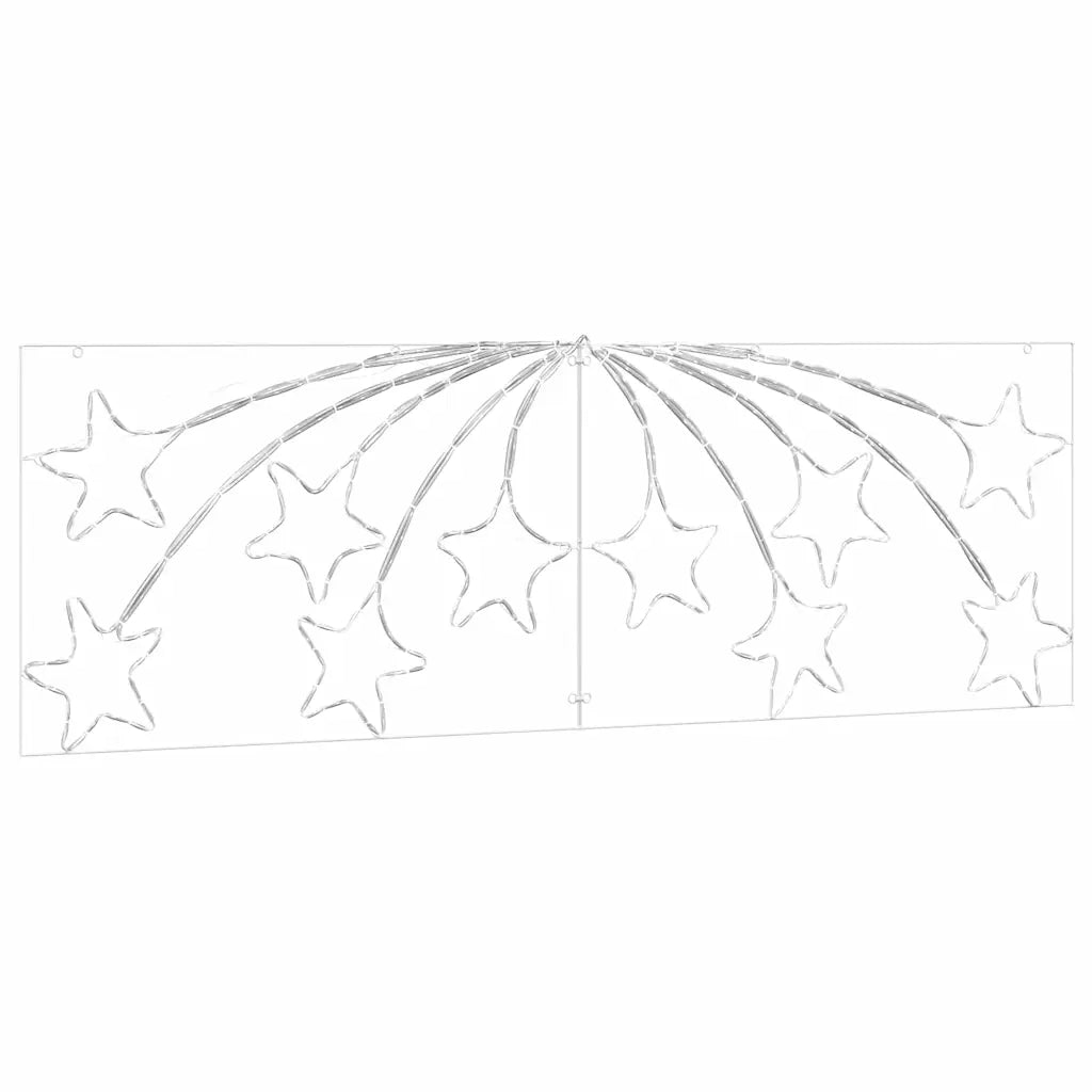 Stella di Natale con 432 LED Multicolore 182 x 58 cm PVC 42018956