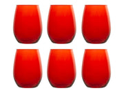 Confezione 6 bicchieri Amber Rosso Pasabache 35 cl