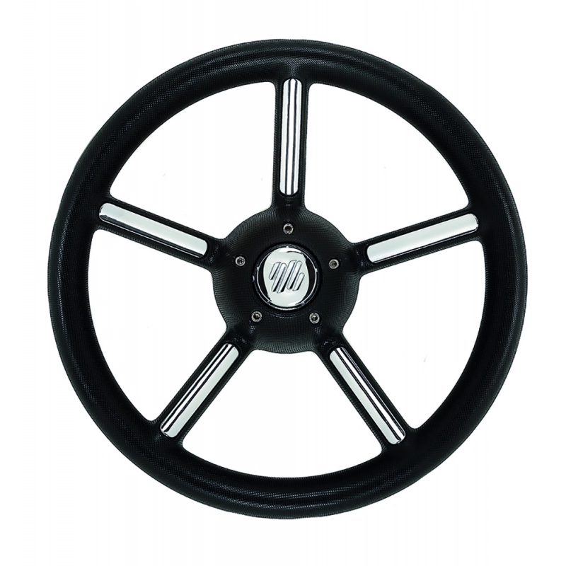 RUOTA TIMONE V56 NERA Ø MM.350